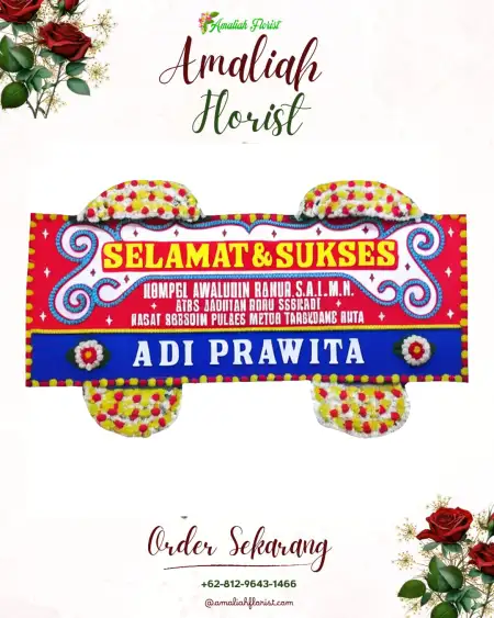 Papan Bunga Ucapan Selamat Kalijeruk
